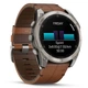 Смарт-годинник Garmin fenix 8 51mm,AMOLED,Sapphire, Bare Ti, Blk/Chsnt Lthr (010-02905-40) - зображення 3