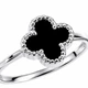 Каблучка срібна Конюшина з емаллю Silver Style 17 р. (111521.10 sku:2300103428083) - зображення 2