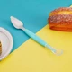 Детская ложка 2 в 1 для прикорма и приготовления пюре GlesSpoon, голубая - изображение 3