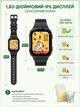 Смарт годинник дитячий розумний smart watch годинник-телефон для дітей дитини з GPS трекером 4G LTE SIM-картою Wi-Fi геозонами прослуховуванням відеодзвінком HD відеокамерою SOS IPS 2 змінних корпуси в комплекті чорний - зображення 4