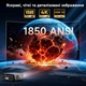 Дневной смарт проектор для фильмов 1850 ANSI Caiwei A9G Google TV Linux OS Wi-Fi Bluetooth Full HD 1080P поддержка 4K портативный LED мощный видеопроектор домашний кинотеатр для дома офиса презентаций телефона смартфона HDMI USB белый - изображение 5