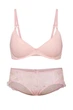 Комплект белья: бюстгальтер push-up и трусики-шортики Victoria's Secret 90C/XL Розовый (150261) - изображение 1