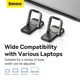 Подставка для ноутбука Baseus Slim Laptop Kickstand 12° цинковый сплав серый 2 шт - изображение 16