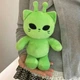 Мягкий кот-инопланетянин 30 см, плюшевый зеленый котик пришелец с рожками и черными глазами, инопланетный кот cote30 - изображение 3