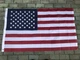 Американский флаг с вышитыми звездами стяг США 150*90 см с люверсами, объемный банер страны Соединенные Штаты USA - изображение 1
