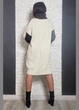 Cукня-светр з трикотажу фактурної в'язки LARA 39-19097 - комбінований - M-XL - изображение 2