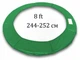 Защита на пружины для батутов 244-252 см, 8 фт зеленый - изображение 2