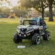 Детский полноприводный электромобиль Monster SP 4X4 120W черно-белый - изображение 6