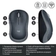 Миша бездротова Logitech M185 Grey (910-002238) - зображення 3