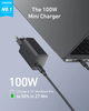 Зарядное устройство Anker Nano Charger 100W с кабелем White - изображение 4