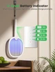 Мухобійка електрична YISSVIC Bug Zapper Racket 2в1 акумуляторна 1800 mAh з UV-пасткою складна біла для комарів - изображение 4