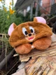 Дорожная подушка для шеи, подушка в дорогу 28*28 см Коричневая 26813 - изображение 1