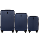 Дорожный пластиковый чемодан Wings TR058 Egret малый (S) ручная кладь на 4 колесах 55х38х21 см, синий - изображение 3