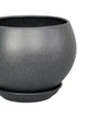 Керамический горшок для цветов Bowl Maxi крошка 4,1 л черный (Г02021) - изображение 2