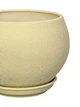 Керамічний горщик для квітів Bowl Maxi шовк 4,1 л бежевий (Г02004) - зображення 2