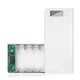 Корпус повербанка DIY C18 8x18650 (Up To 20000mAh) LED Number Display Type-C, Micro, 2xUSB out 10W, Torchlight, WHITE - изображение 1