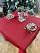 Скатерть гобеленовая двусторонняя Limaso EDEN671P 134х240 см Красная 75% полиэстер, 22% хлопок, 3% акрил - изображение 11