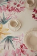 Скатерть водоотталкивающая MANTEL BOTANIA 145x200 см 75% хлопок, цветочный ассортимент - изображение 5