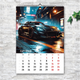 Календар А4 перекидий настінний автомобілі NEED FOR SPEED 13 листов (art. 250122a4) - зображення 3