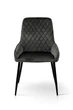 Стул Николь XS-2839 графит/черный металл 87x59x55 см велюр - изображение 5