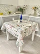 Скатерть водоотталкивающая MANTEL470 134x180 см 75% хлопок, 25% полиэстер Цветочный - изображение 5