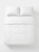 Постільний набір двоспальний SATIN WHITE 200x220 см 100% сатин білий - зображення 2