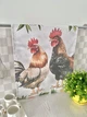 Набір кухонних рушників Happy Chickens 45х65 см 100% бавовна Принт Ассорти 2 шт. - зображення 4