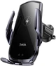 Автотримач для телефону HOCO CA202 Plus Enlightener Wireless Charging Black-Gray (6942007623469) - зображення 1