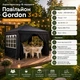 Садовый павильон Gordon 3×3×2,5 м с 4 стенками, окнами, входом на молнии и UV 50+, графитовый - изображение 3