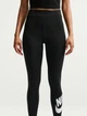 Спортивные леггинсы для фитнеса высокие женские Nike W Nsw Nk Clsc Gx Hr Tight Ftra DV7791-010 S Черный/Белый (0196153415034) - изображение 4