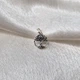 Серебряная круглая подвеска Дерево в круге с камнями серебро 925 пробы Черненное 3034о 1.30г - изображение 9
