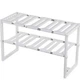 Кухонная регулируемая полка Kitchen Rack 38–70 см, выдвижной стеллаж под раковину для хранения, белая - изображение 2