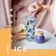 Термобутилка Quokka Ice ecozen 840 мл Watercolor Leaves - зображення 2