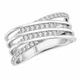 Кольцо серебряное фантазия с россыпью Silver Style 17 р. (10241.12 sku:2300103117840) - изображение 1