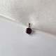 Серебряная подвеска кулон с Круглым камнем Гранат серебро 925 пробы Родированное 1690-2п 1.13г - изображение 2