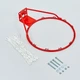 Кольцо баскетбольное с сеткой для щита ø46см SDG STANDARD 7811SCNR d кольца-46см, в ком.кольцо-металл, сетка-нейлон,болты Красный - изображение 3