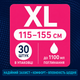 Підгузки-трусики ComfortDry XL 115-155 см, 30 шт - изображение 2