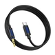 Кабель для аудіо Borofone Type-C - 3.5mm male силіконовий 1 м Чорний (BL20) - зображення 2