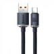 Кабель для заряджання Baseus Crystal Shine Series Type-C - Type-C 100 Вт 1,2 м Чорний (CAJY000401) - зображення 2