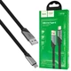 Кабель для передачі даних Hoco USB - Type-C 5A 1.2 м нейлон чорний (U119) - зображення 3