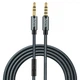 Кабель для аудио Hoco 3.5mm AUX с микрофоном 1 м Металлический серый (UPA04) - изображение 1