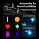 Видеосвет Ulanzi Vijim L3 RGB 5W LED 45,6x45,6x46,5 мм Пластик - изображение 9