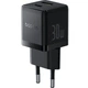 Мережевий зарядний пристрій Baseus Palm C+U 30W USB Type-A Type-C чорний - зображення 6