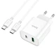 Сетевое зарядное устройство HOCO C80A Plus Rapido 20W Type-C 1 м Белый - изображение 1