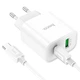 Сетевое зарядное устройство HOCO C80A Plus Rapido 20W Type-C 1 м Белый - изображение 5