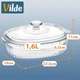 Форма Vilde жаропрочная с крышкой стеклянная прозрачная 1.6 л (5900670110168) - изображение 7