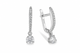 Серьги из белого золота с бриллиантами S-0408 - изображение 2