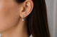 Серьги из белого золота с бриллиантами S-0408 - изображение 3