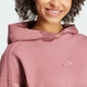 Женское худи ALL SZN French Terry 3-Stripes adidas IY6848 (XL) розовый (4067894365956) - изображение 4