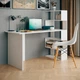 Стіл комп’ютерний/письмовий з полицями Moreli ST-0015 1416x1226x600 Білий - зображення 1
